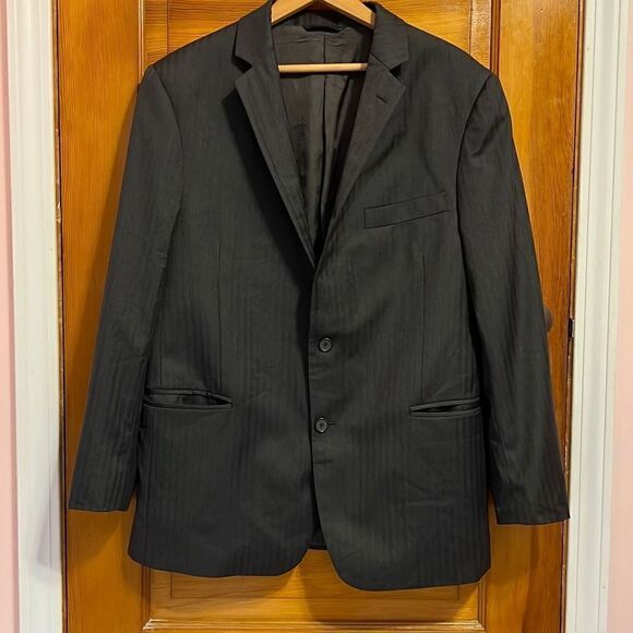 Brooks Brothers 1818 Regent Dark Grey Wool Two Button Suit Jacket 42 - Picture 1 of 9